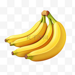 各种美食香蕉水果黄色香蕉