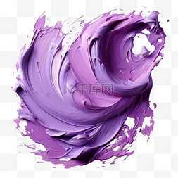 紫色颜料笔触笔墨墨点颜色色彩
