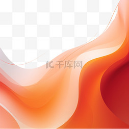 流体渐变元素图片_橙色背景，带有流体渐变波浪形