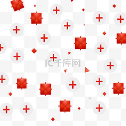 红的方框图片_多个不同的红十字
