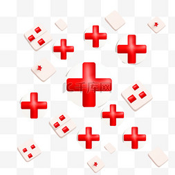 无标记图片_多个不同的红十字