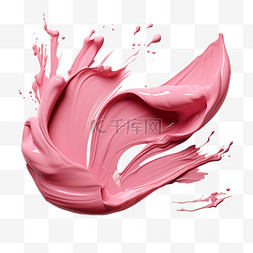 粉紅色彩帶图片_粉色笔触笔墨墨点颜色色彩颜料