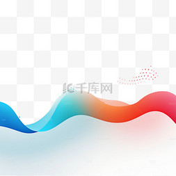 数据流科技素材图片_抽象彩色点状波浪背景