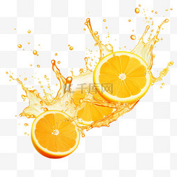 橙汁
果汁图片_油、橙汁或柠檬汁飞溅，黄色液体