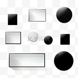 黑色椭圆图片_几何阴影。透明的圆形，逼真的形