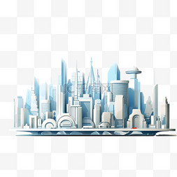 摩天大楼海报图片_未来主义城市