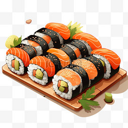 享用寿司美食美食食物烧烤菜品小