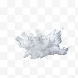 透明粒子图片_白色雪花爆炸粒子和雪花在透明的
