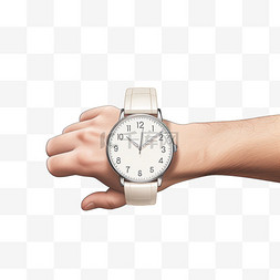 手表的图片_拿着手表的手