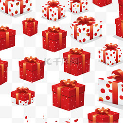 红色礼品带图片_无缝红色礼盒图案
