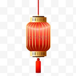 中式复古长灯笼春节新年节日元素