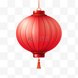 红灯笼图片_一盏红灯笼插画春节新年元素