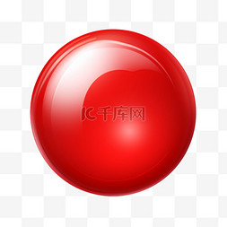 红圆反光按钮元素立体免扣图案
