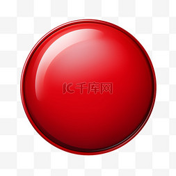 红圆按钮光泽元素立体免扣图案