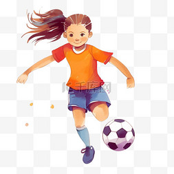 女孩足球踢球女足(19)