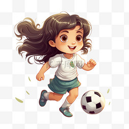 女孩足球踢球女足(49)