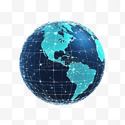 科技感地球图片_程序员节代码一零二四地球科技元