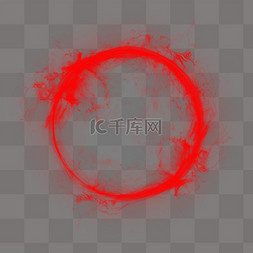 圆红色红色圆环光线圆