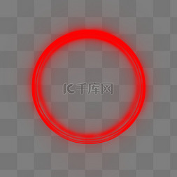 圆环红色图片_红色超能红激光红色圆环光线圆