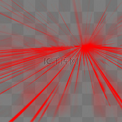 红光射线红色镭射线激光线条