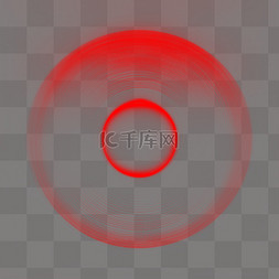 圆环红色图片_镭射光线线条圆红色圆环光线