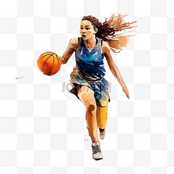 女孩打篮球图片_女孩篮球篮球女孩女篮扁平风