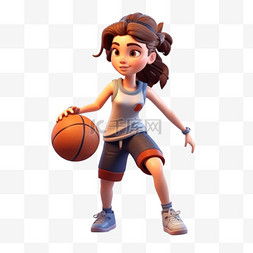 女篮篮球女孩子女篮立体可爱打篮