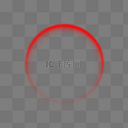 圆红图片_红色超能线条圆红色圆环光线