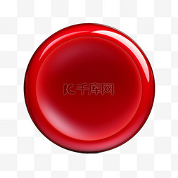 按钮红图片_红圆按钮图形元素立体免扣图案