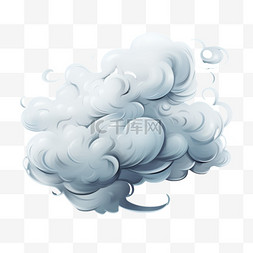 乌云写实图片_云朵曲线乌云元素立体免扣图案