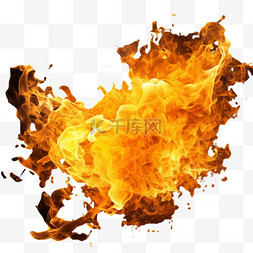爆炸装饰图案图片_燃烧爆炸3d元素立体免扣图案