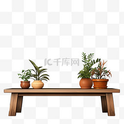 花架绿植植物元素立体免扣图案