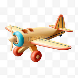 飞机免扣PNG图片_飞机模型玩具免扣元素装饰素材