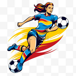 女孩足球女足足球比赛运动