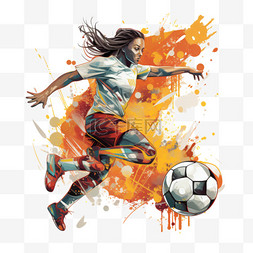 女足女孩女足足球比赛运动