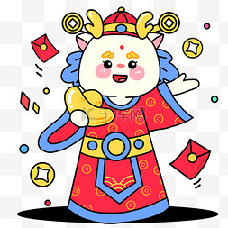 送福图片_新年送福财神到