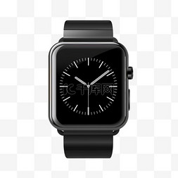 黑色智能图片_黑色智能手表位于10点位置