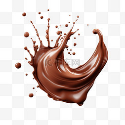 水花巧克力图片_巧克力水花液体免扣元素装饰素材