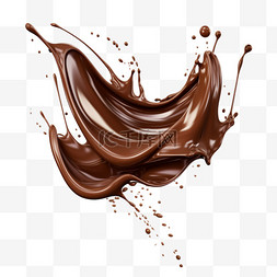 巧克力液体图片_巧克力简洁液体免扣元素装饰素材