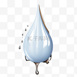 水滴3d立体免抠元素