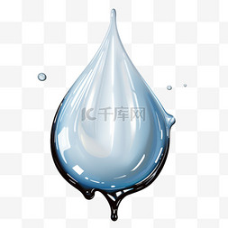 立体水滴3d免抠元素