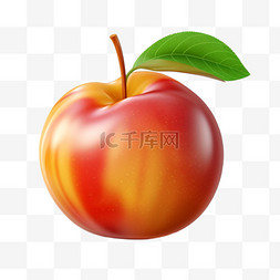 苹果矢量水果免扣元素装饰素材
