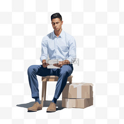 木头椅子实物图片_穿蓝色衬衫的人坐在椅子上