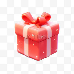 圣诞元素礼品盒图片_3D立体粘土风可爱圣诞礼盒15