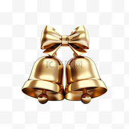 金属质感圣诞节图片_3D立体金色金属质感圣诞帽21