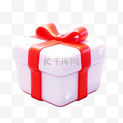 圣诞元素礼品盒图片_3D立体粘土风可爱圣诞礼盒8