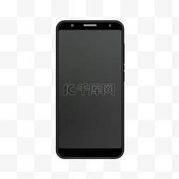 白色桌子上的黑色Android智能手机