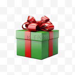 圣诞节礼物3d免抠元素礼盒