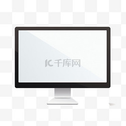 黑色的平板图片_白色木桌上的黑色平板电脑显示器