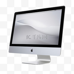 银色的图片_白色办公桌上的银色iMac